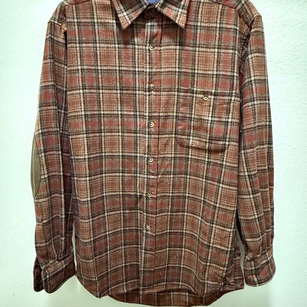 Pendleton Red and Brown Plaid Casual Shirt